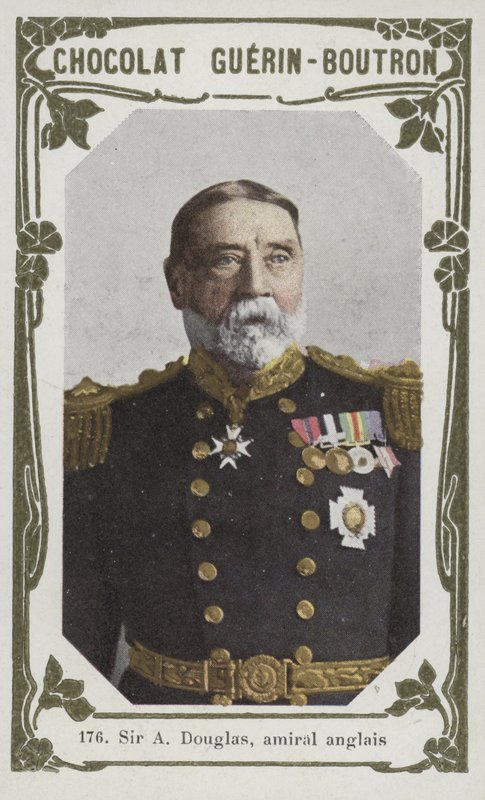Sir A Douglas, İngiliz amiral (renkli fotoğraf) by French School