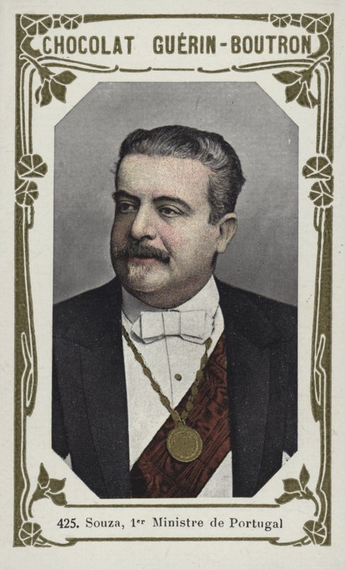 Portekiz Başbakanı Souza (renkli fotoğraf) by French School