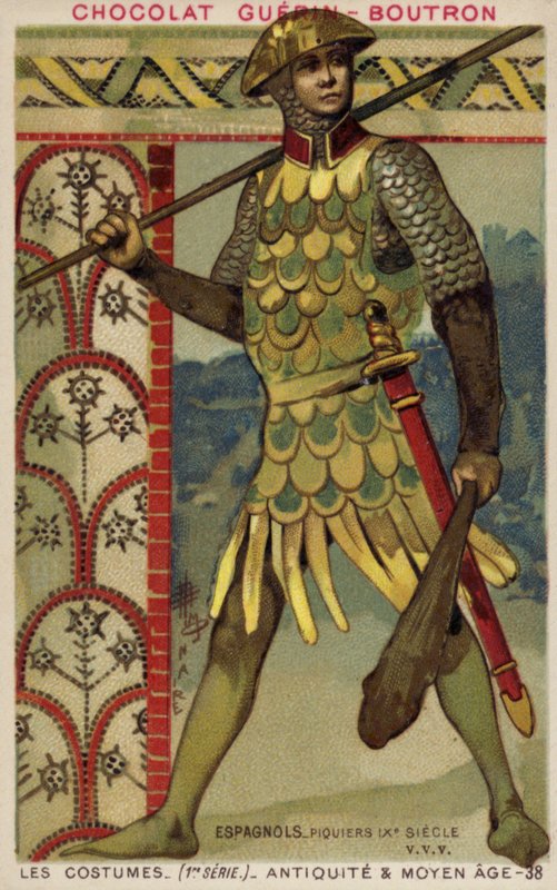 İspanyol mızrakçı, 9. yüzyıl by French School