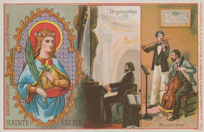 Aziz Cecilia, org ve müzisyenler by French School