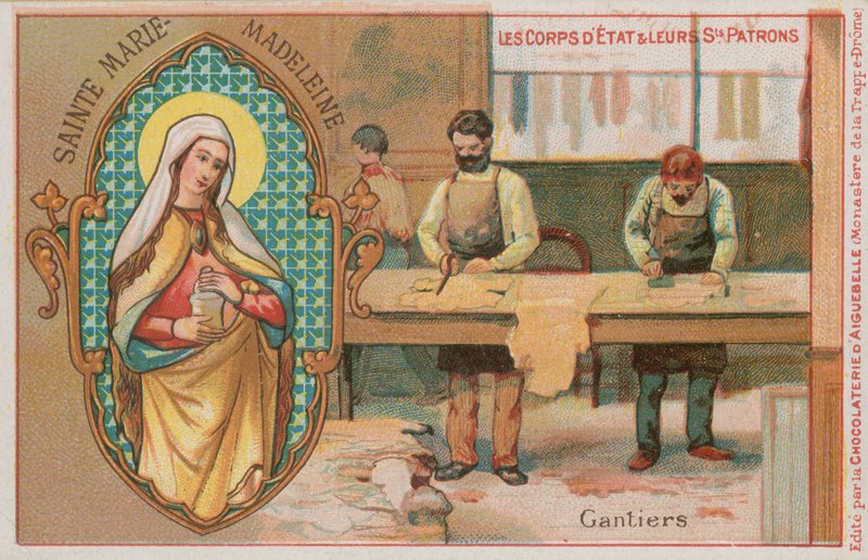 St Mary Magdalen ve eldivenciler by French School