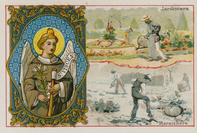 St Vincent, bahçıvanlar ve sebze yetiştiricileri by French School