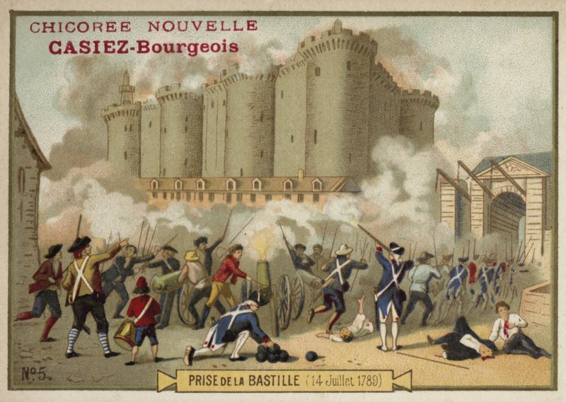 Bastille Fırtınası, Paris, 14 Temmuz 1789 by French School