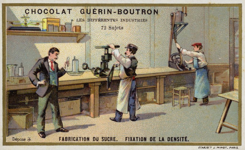 Şeker üretimi. Yoğunluğun sabitlenmesi (chromolitho) by French School