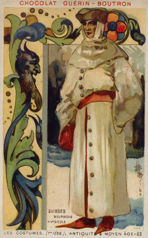 İsviçre burjuva kostümü, 14. yüzyıl by French School