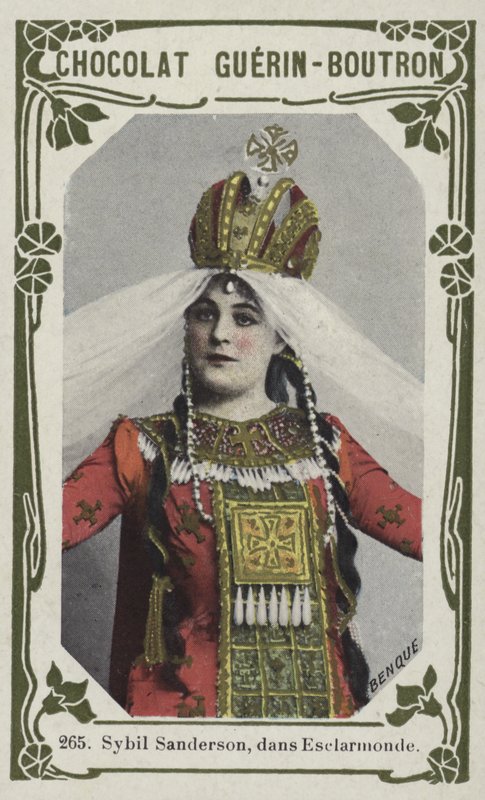 Sybil Sanderson, dans Esclarmonde (renkli fotoğraf) by French School