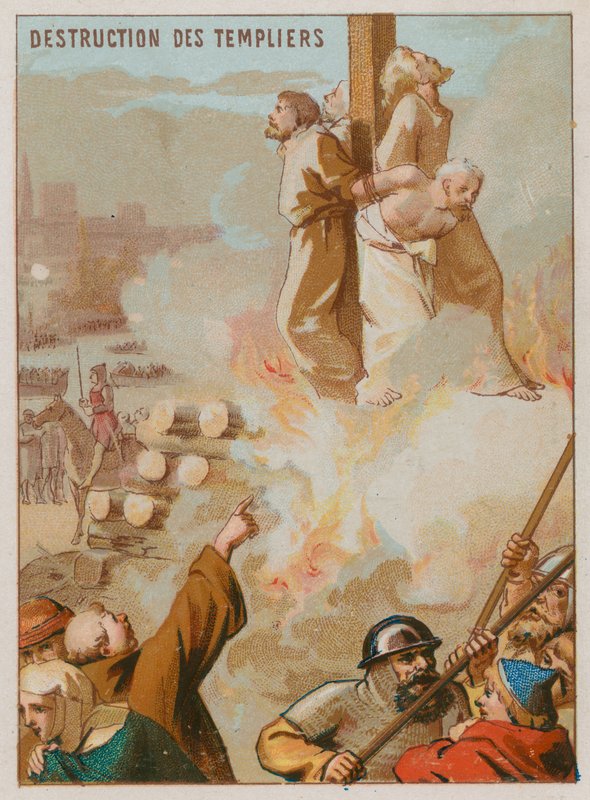 Tapınak Şövalyelerinin Yıkılışı by French School