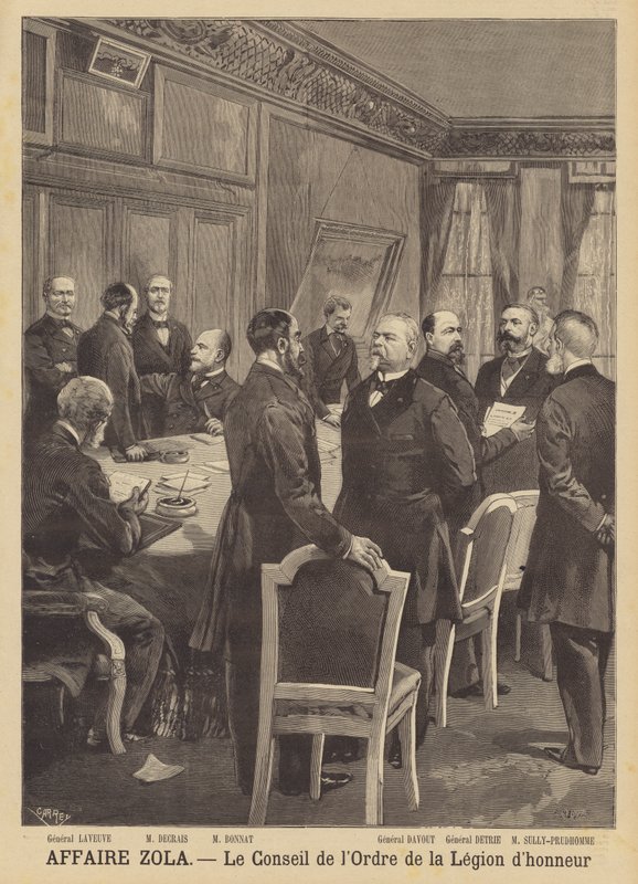 Emile Zola iftira davası - Lejyon dHonneur Nişanı Konseyi by French School