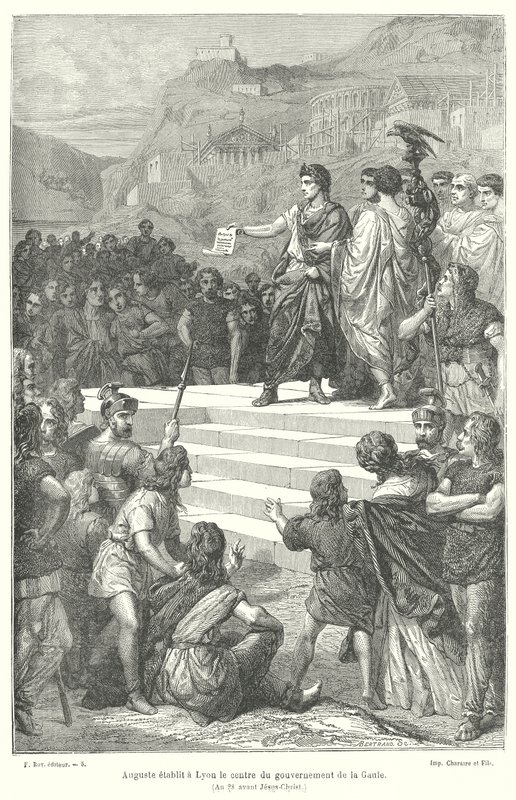 İmparator Augustus, Roma Galyasının yönetim merkezini Lugdunum