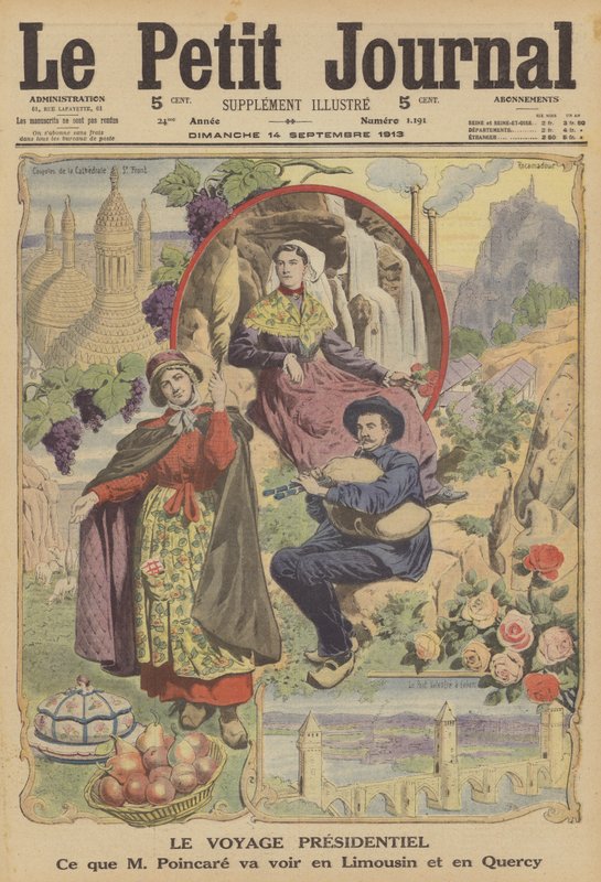 Fransız cumhurbaşkanının yolculuğu (renkli taş) by French School