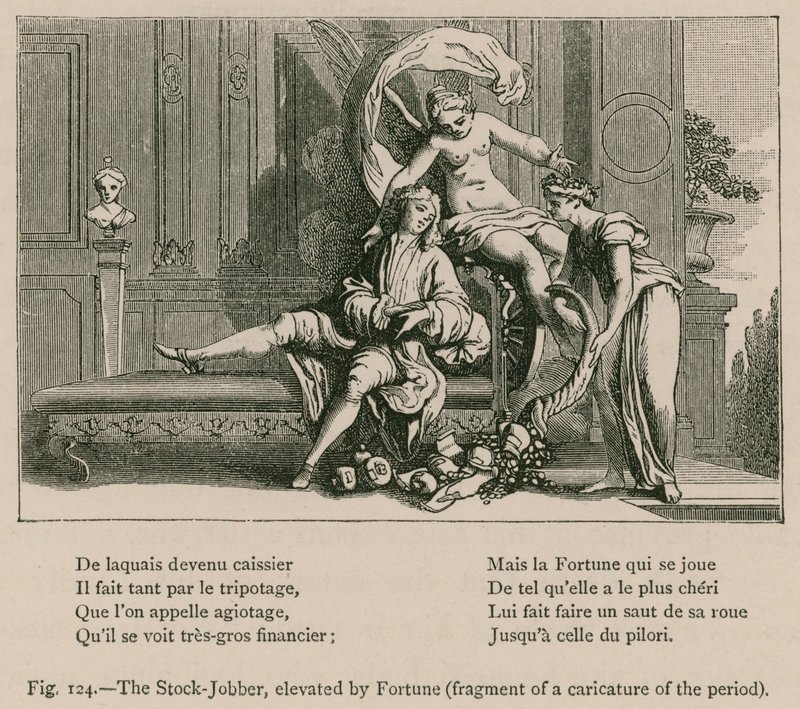 Fortune tarafından yükseltilen Esnaf (Döneminin Bir Karikatüründen Fragmanı) by French School