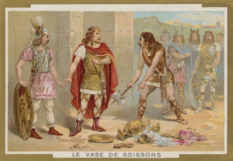 Soissons Vazosu (chromolitho) by French School