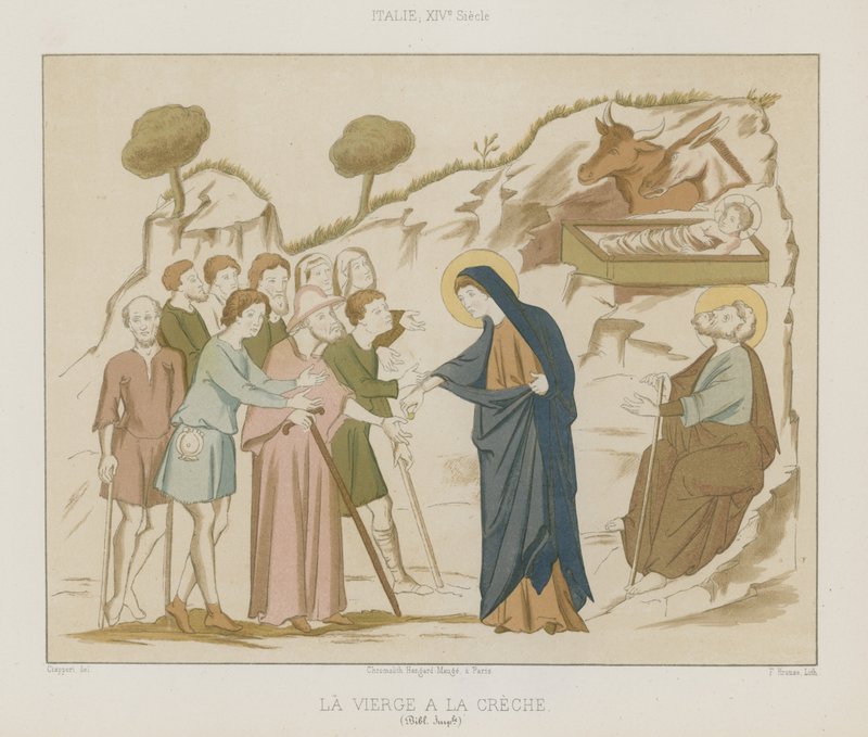 İsa çocuğu ile Meryem Ana by French School