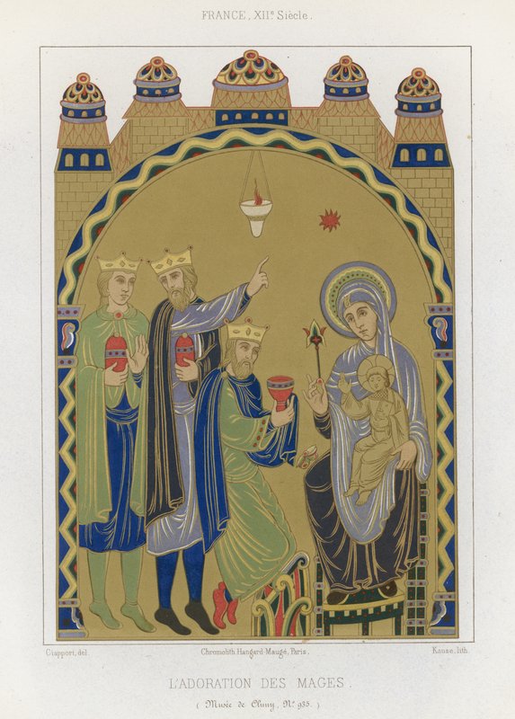 Magi hayranlığı by French School