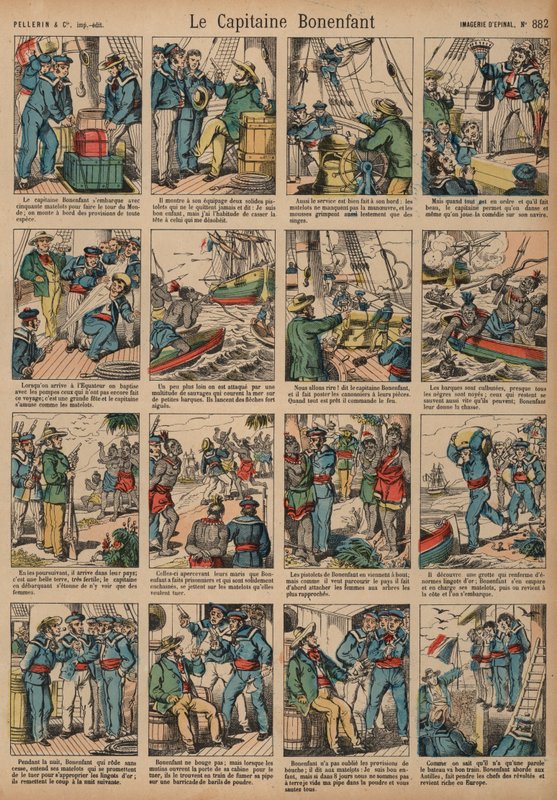 Kaptan Bonenfant'ın maceraları (renkli gravür) by French School