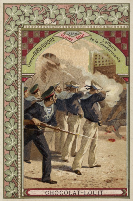 Jandarma, Hanya, Girit, Türk-Yunan Savaşı, Şubat 1897 by French School