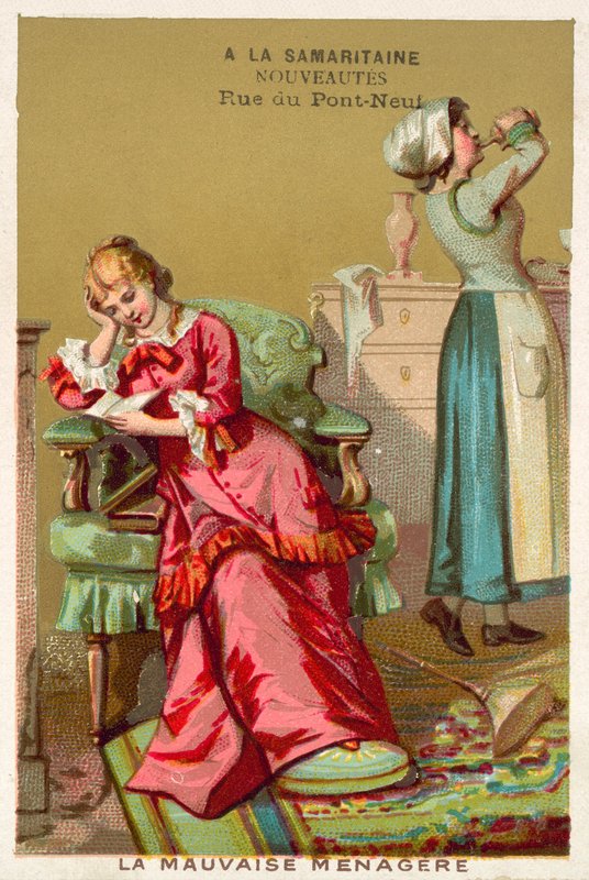 Kötü kahya (chromolitho) by French School