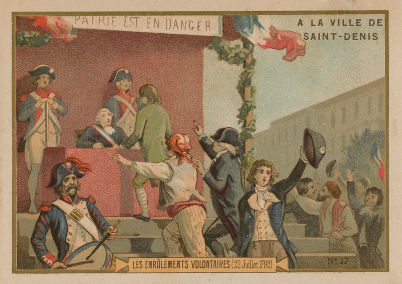 Gönüllülerin askere alınması, Fransız İhtilali, 22 Temmuz 1792 by French School