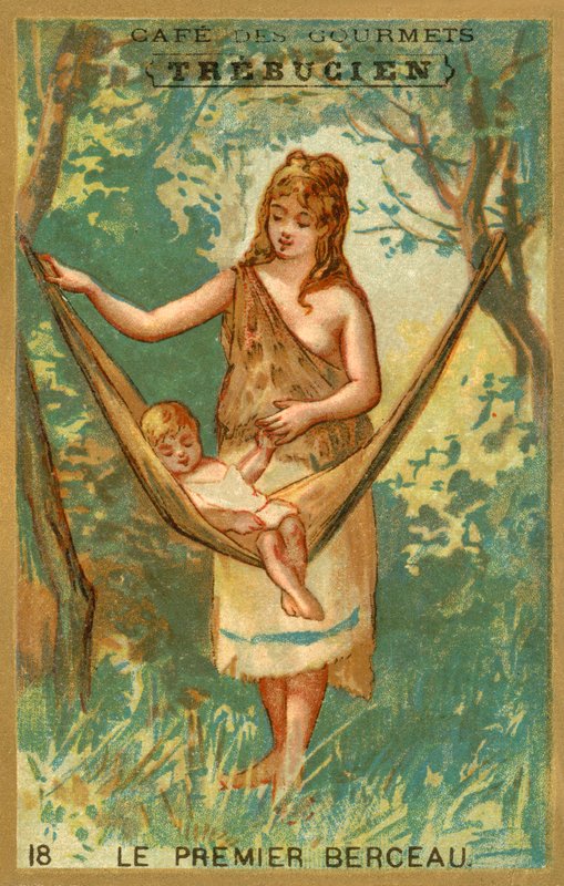 İlk beşik (chromolitho) by French School