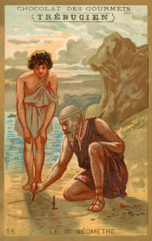 İlk geometri (chromolitho) by French School