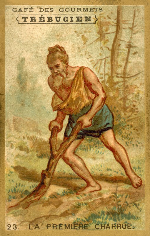 İlk pulluk (chromolitho) by French School