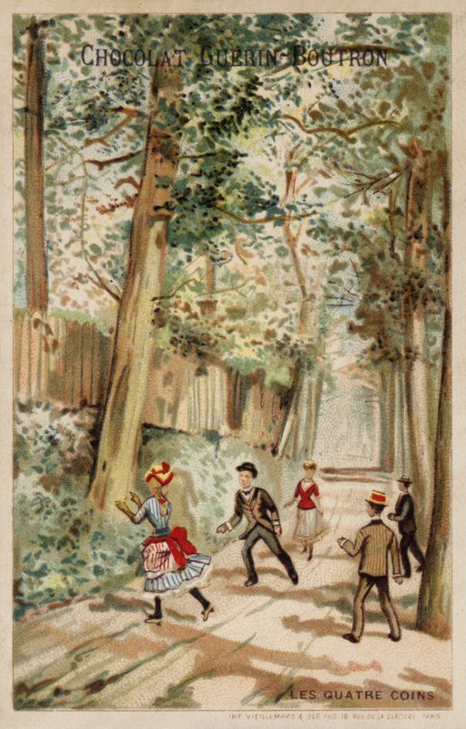 Dört köşe (chromolitho) by French School