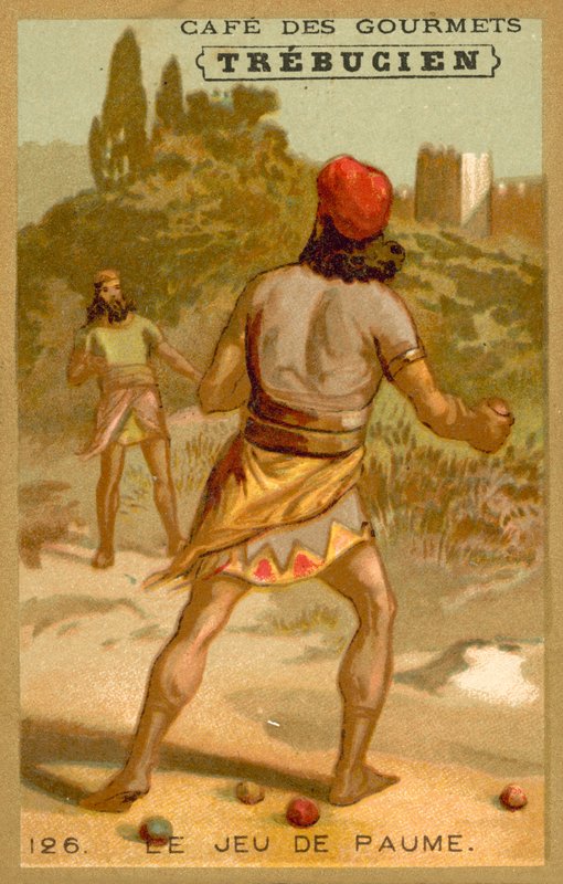 Tenis oyunu (chromolitho) by French School