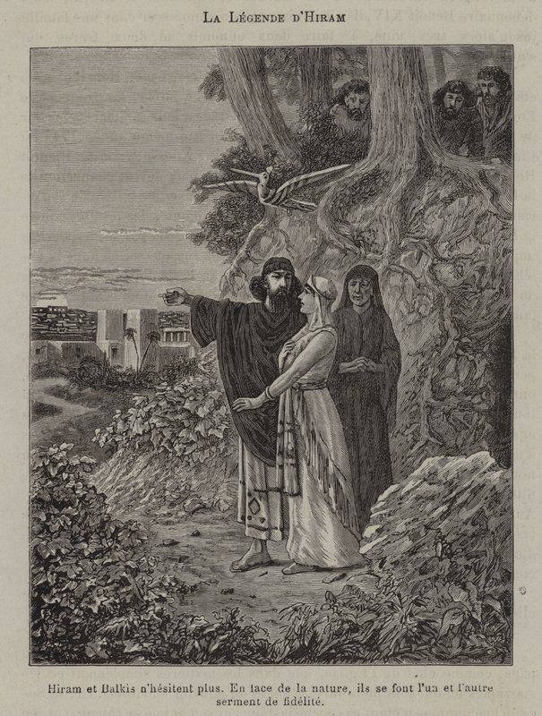 Hiram efsanesi (gravür) by French School
