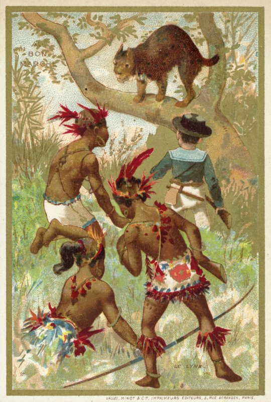 vaşak (kromolitho) by French School