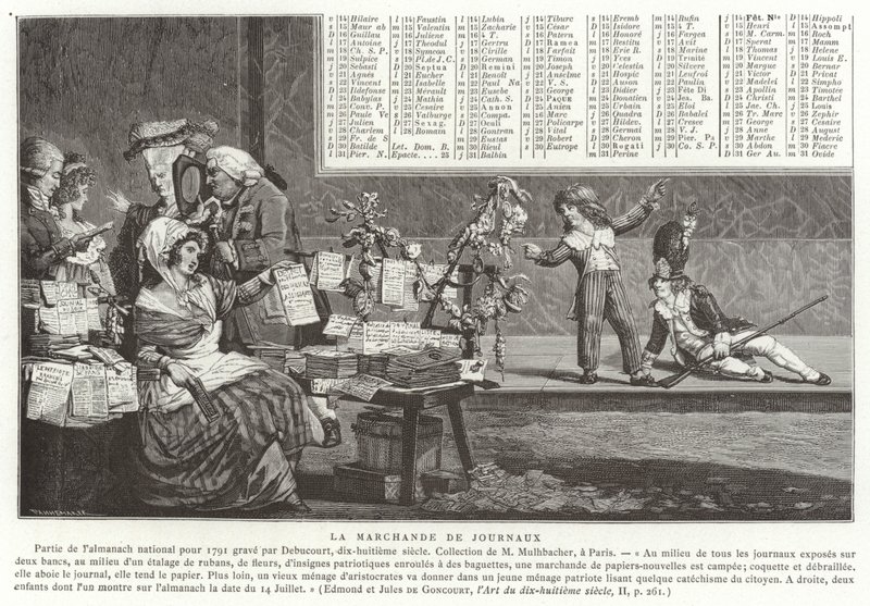 gazete satıcısı by French School