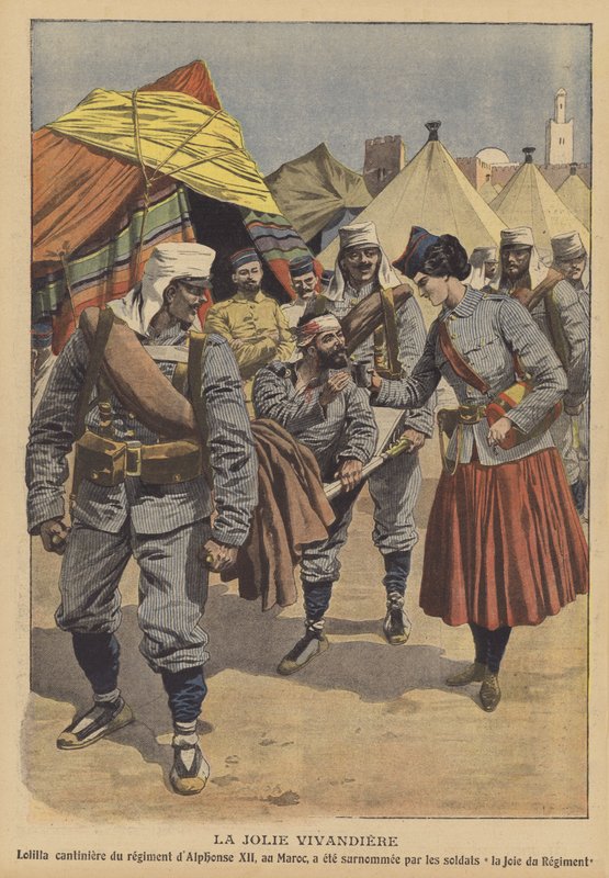Güzel vivandiere (renkli taş) by French School
