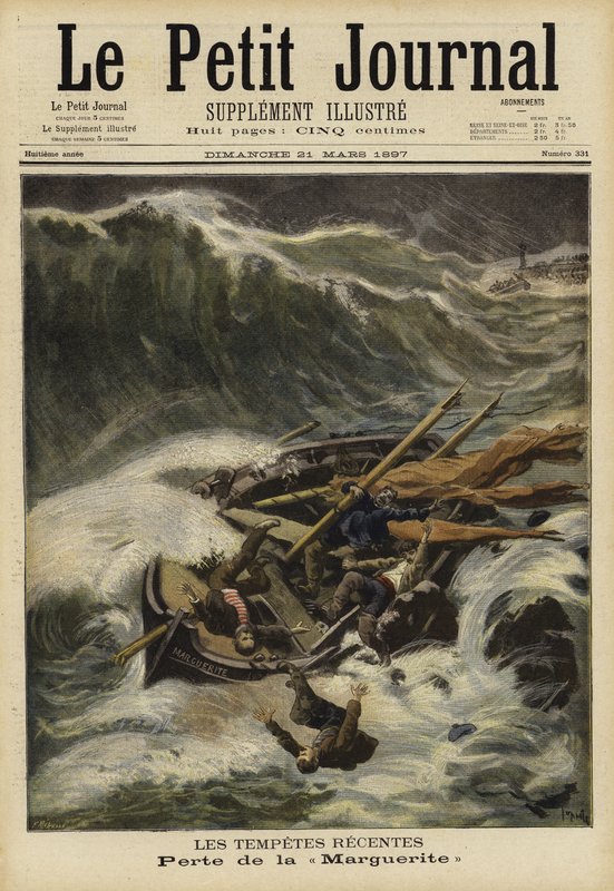 Son fırtınalar, Fransa, 1897 by French School