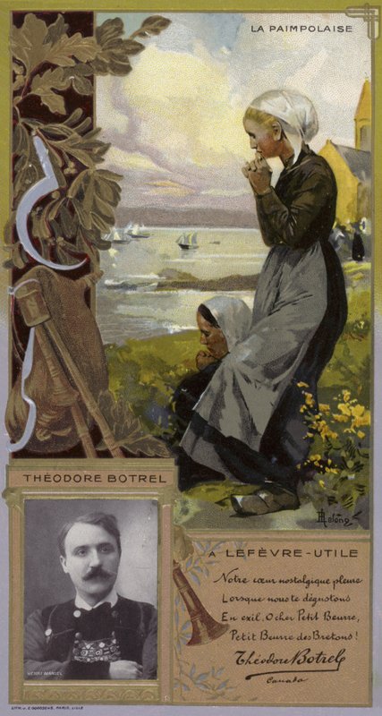 Theodore Botrel, Fransız şarkıcı ve söz yazarı (chromolitho) by French School