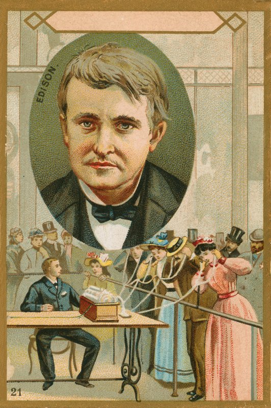Thomas Edison by French School