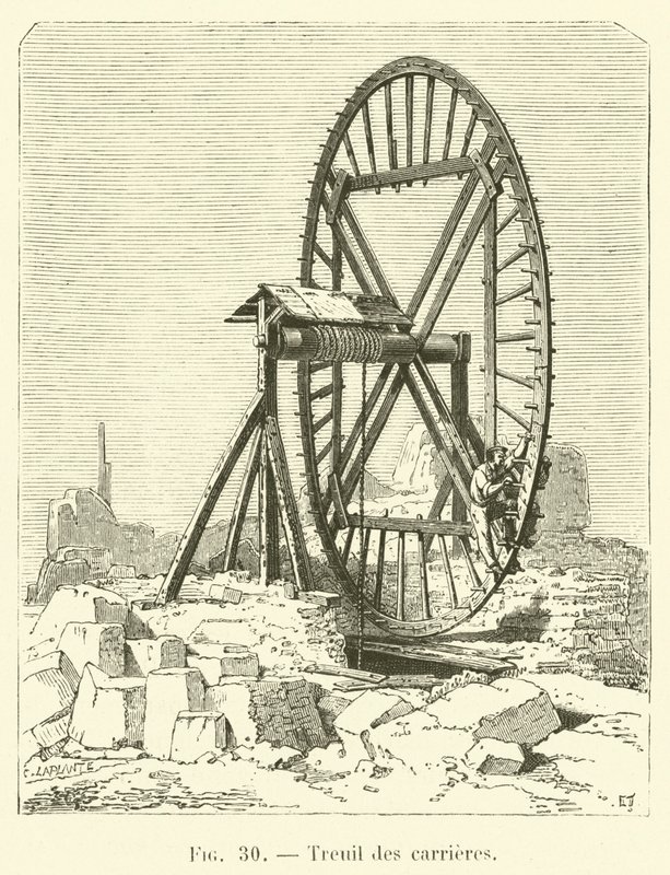 Taş ocağı vinci (gravür) by French School