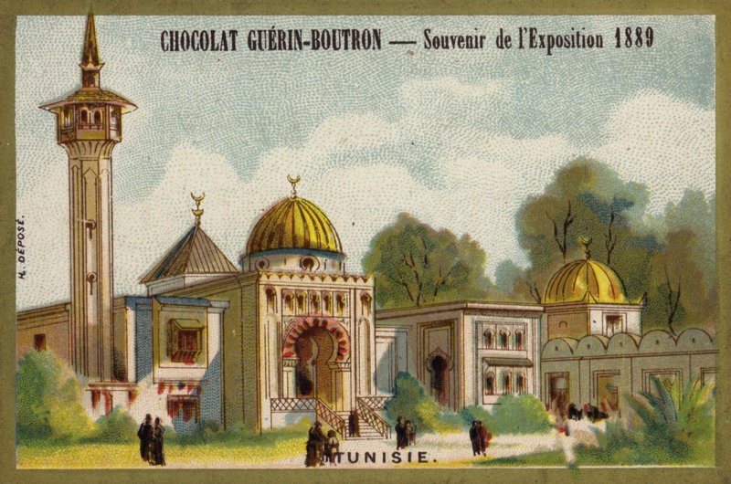 Tunus (kromolitho) by French School