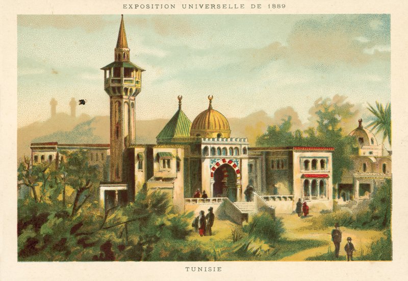 Tunus, Evrensel Sergi 1889, Paris by French School