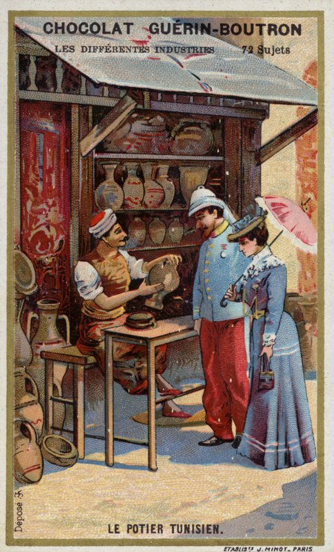 Tunuslu çömlekçi (chromolitho) by French School