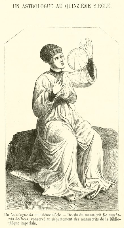 On Beşinci Yüzyıl Astrologu (gravür) by French School