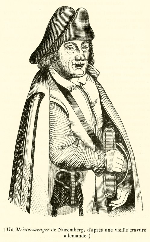 Un Meistersinger de Nürnberg (gravür) by French School