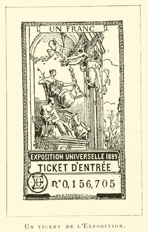 Sergiden bir bilet (gravür) by French School