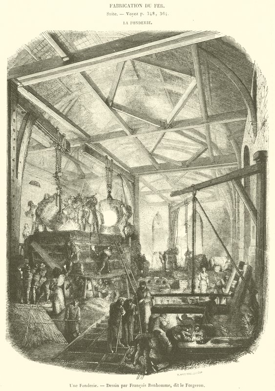 Dökümhane (gravür) by French School