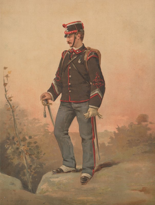 Kimliği belirsiz Fransız askeri by French School