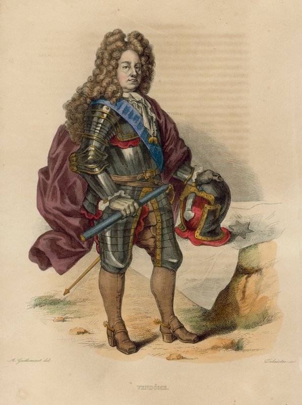 Vendome (renkli gravür) by French School