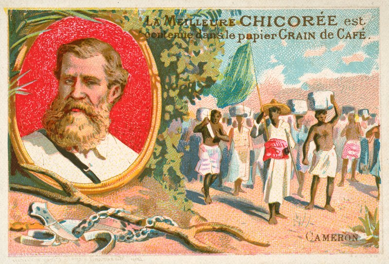 Verney Lovett Cameron, İngiliz kaşif (chromolitho) by French School