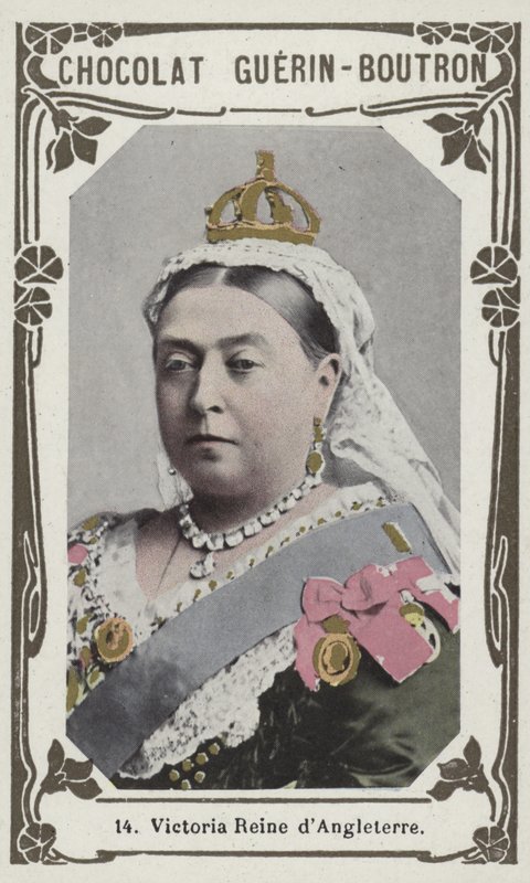 Victoria Reine dAngleterre (renkli fotoğraf) by French School