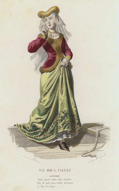 Vie Mrg S Fiacre (renkli gravür) by French School
