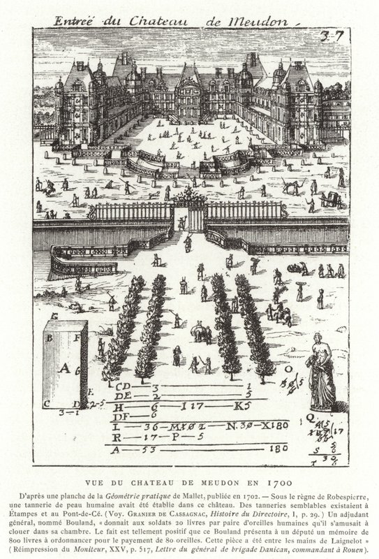 1700 yılında Chateau de Meudon