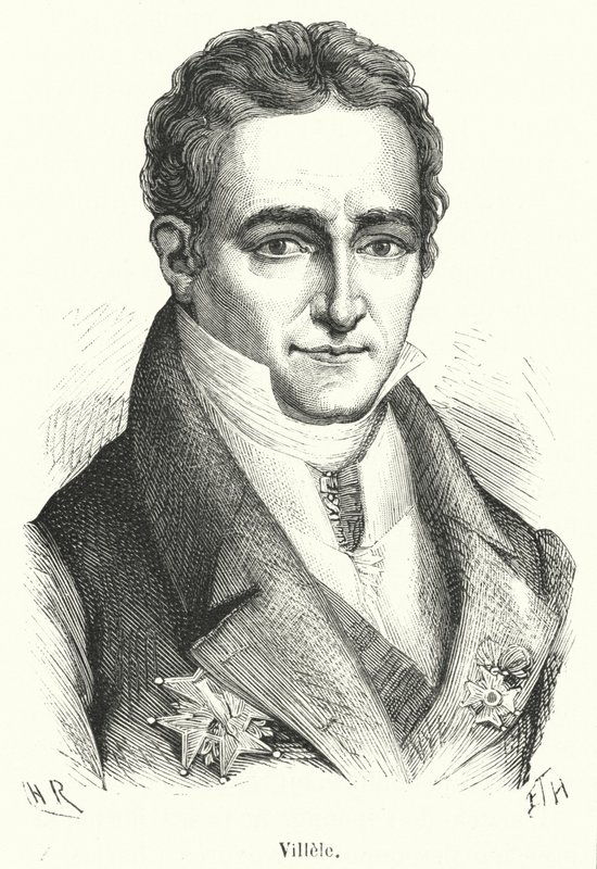 Villele (gravür) by French School