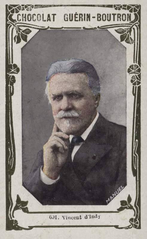 Vincent dIndy (renkli fotoğraf) by French School